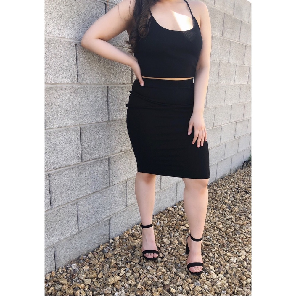 Black Two Piece Set